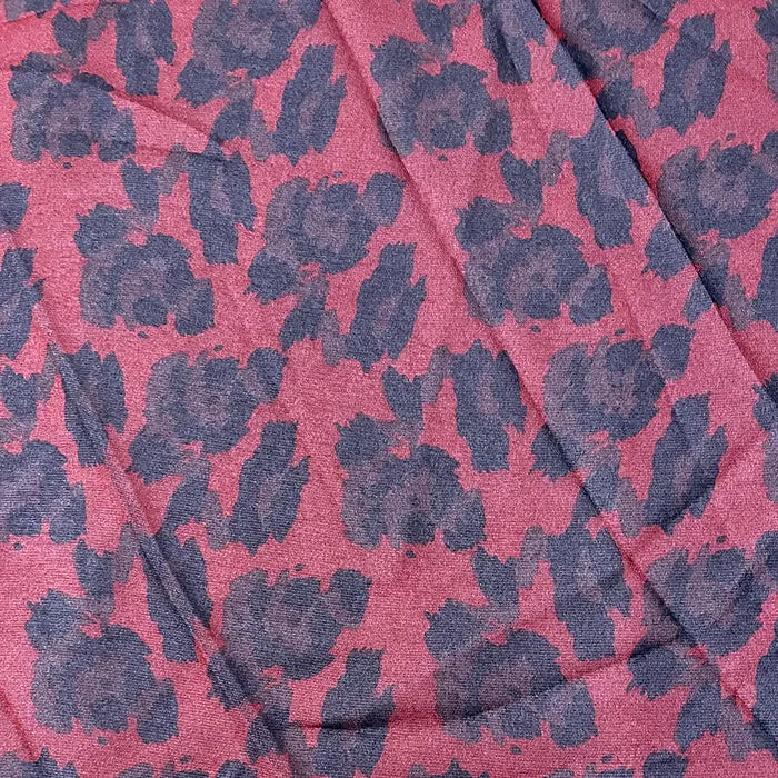 2 YD PC-Red Multi Chiffon Print Fabric