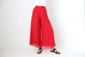 90s Gypsy Wide Leg Cropped Flared Culottes