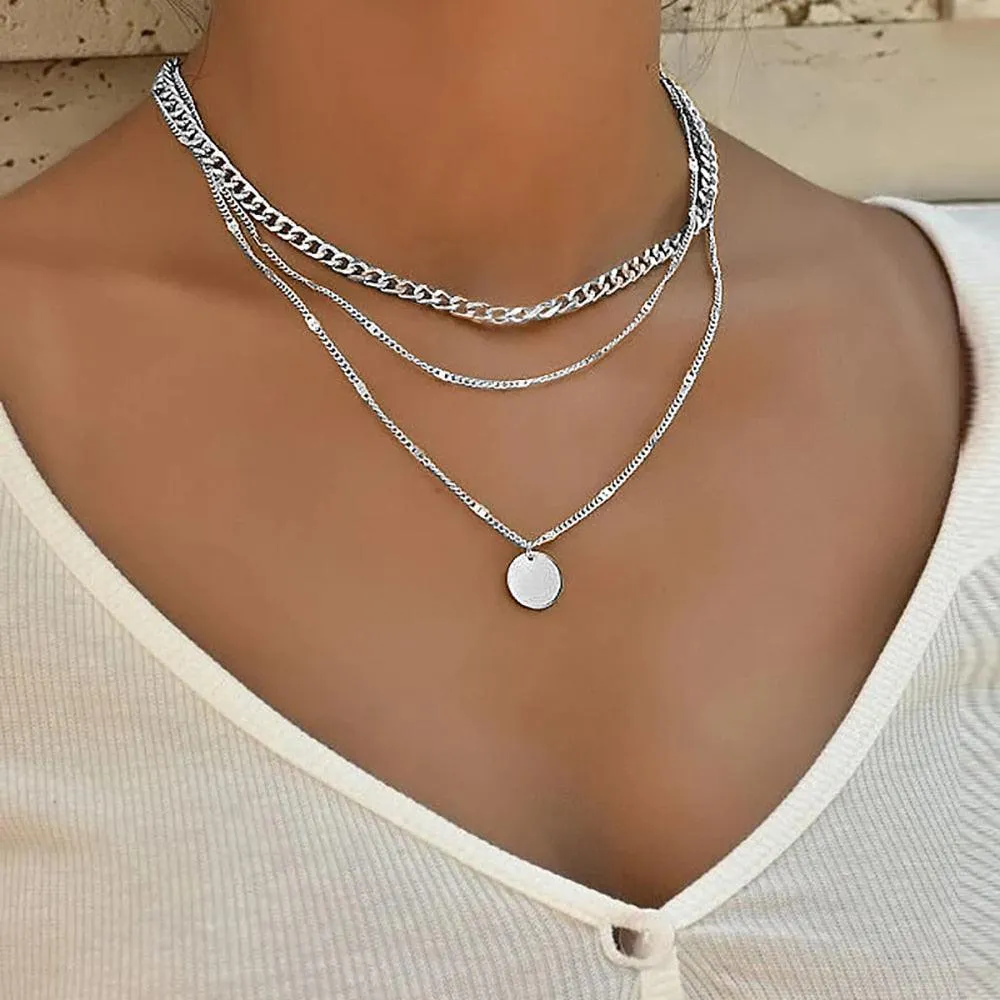 Boho Chic Layered Chain Necklace