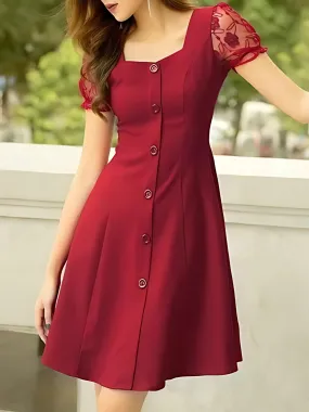 Elchic Button Down A-line Dress