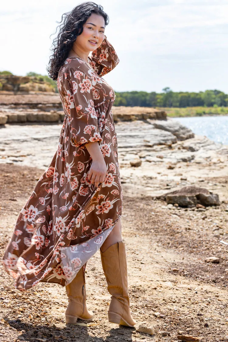 Floral Print Button Down Dress