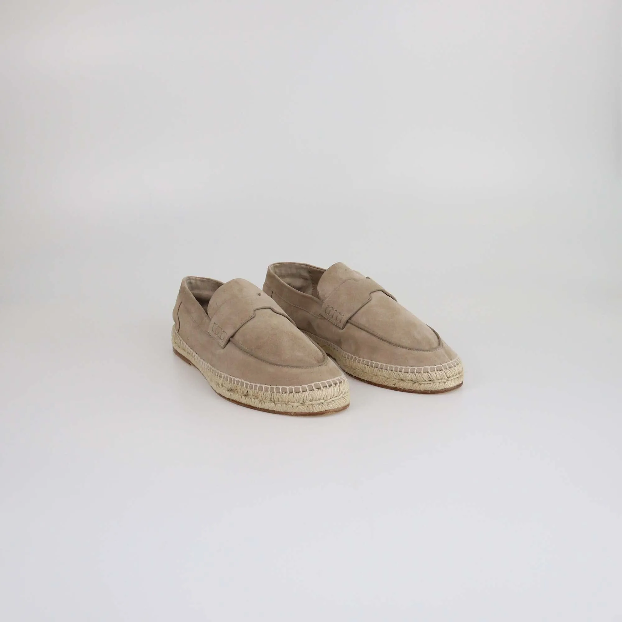 Hermes Etoupe Trip Espadrille Loafers