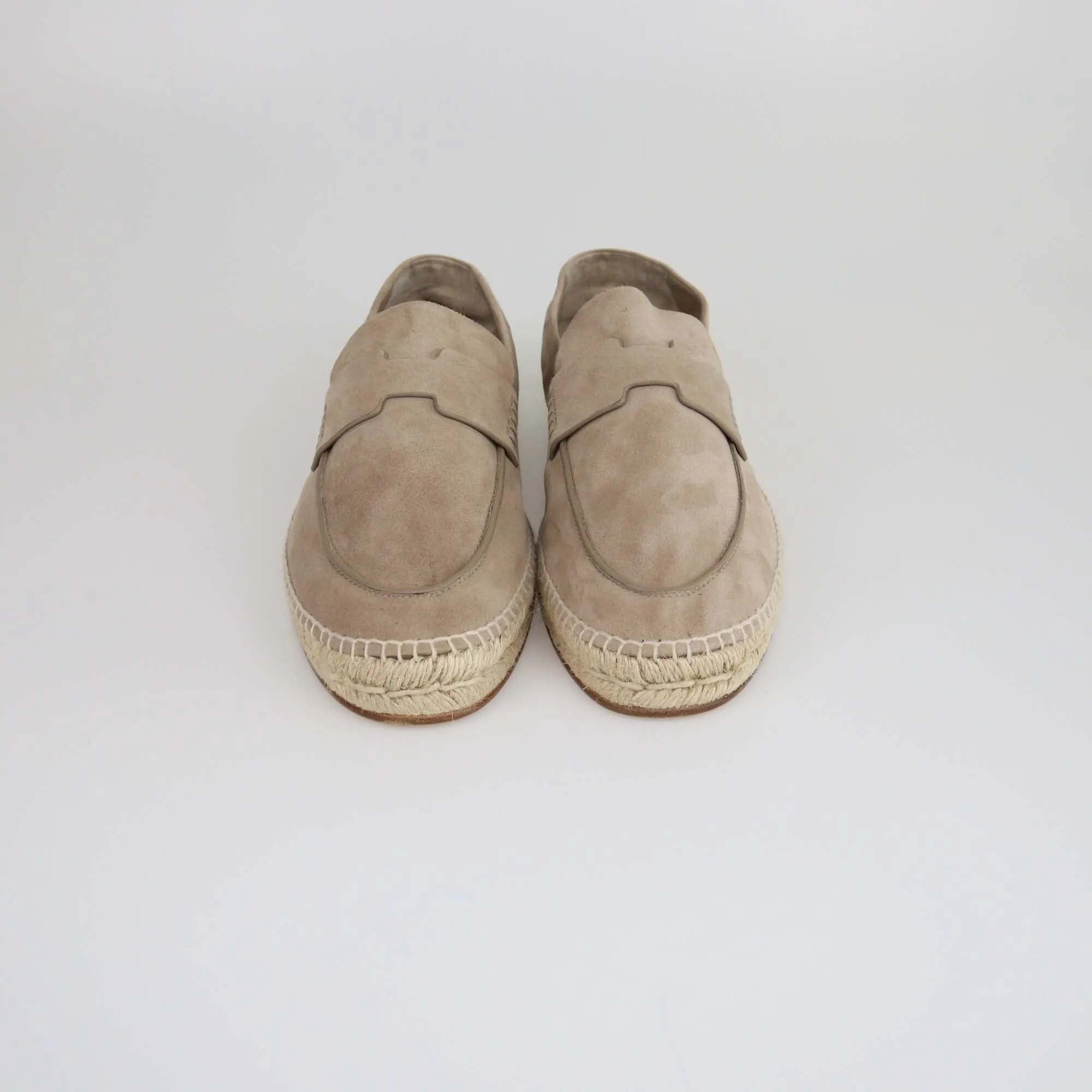 Hermes Etoupe Trip Espadrille Loafers