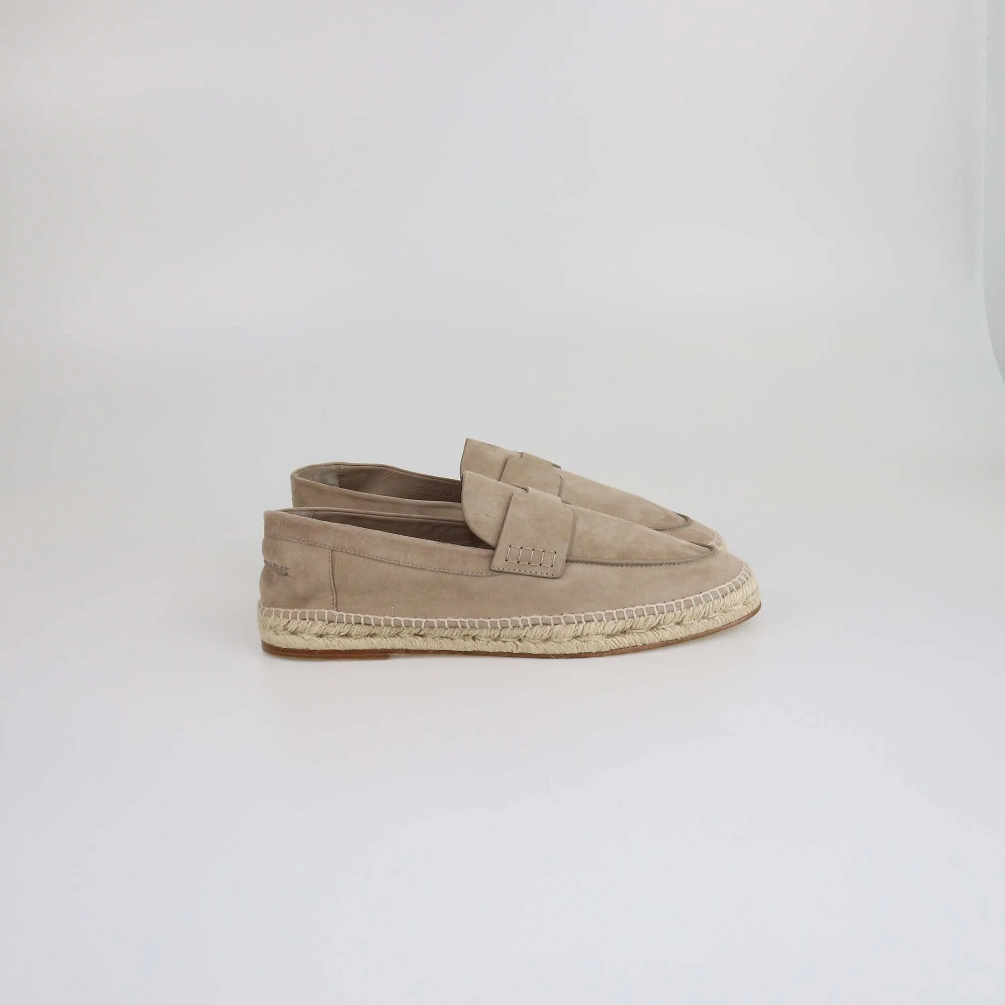 Hermes Etoupe Trip Espadrille Loafers