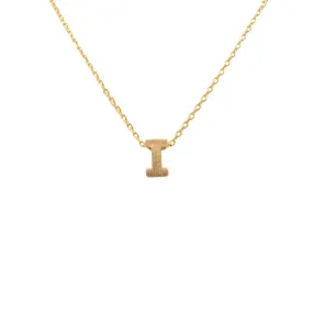 INITIAL I GOLD NECKLACE