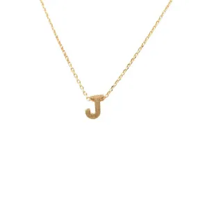 INITIAL J GOLD NECKLACE