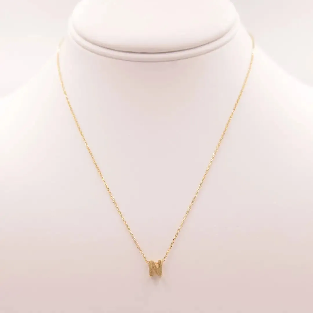 INITIAL N GOLD NECKLACE