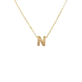 INITIAL N GOLD NECKLACE