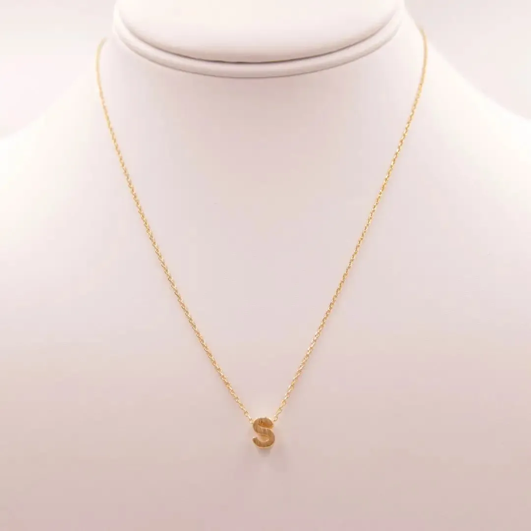 INITIAL S GOLD NECKLACE