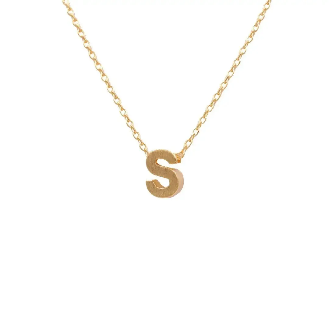 INITIAL S GOLD NECKLACE