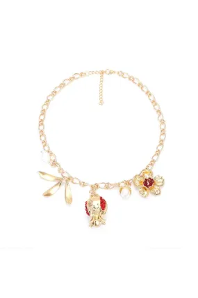 Kivi Pomegranate Flower Necklace