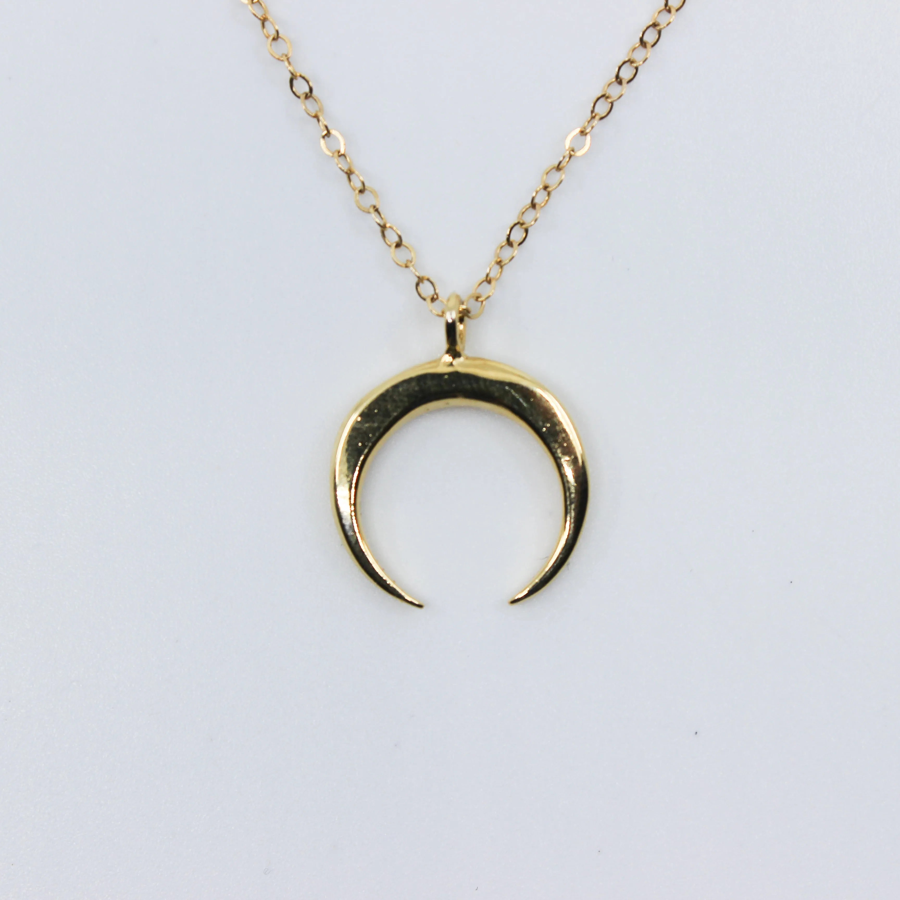 Lovely Lady // Crescent Necklace, 14k Gold Fill Moon, Rose Gold Necklace // BH-N004