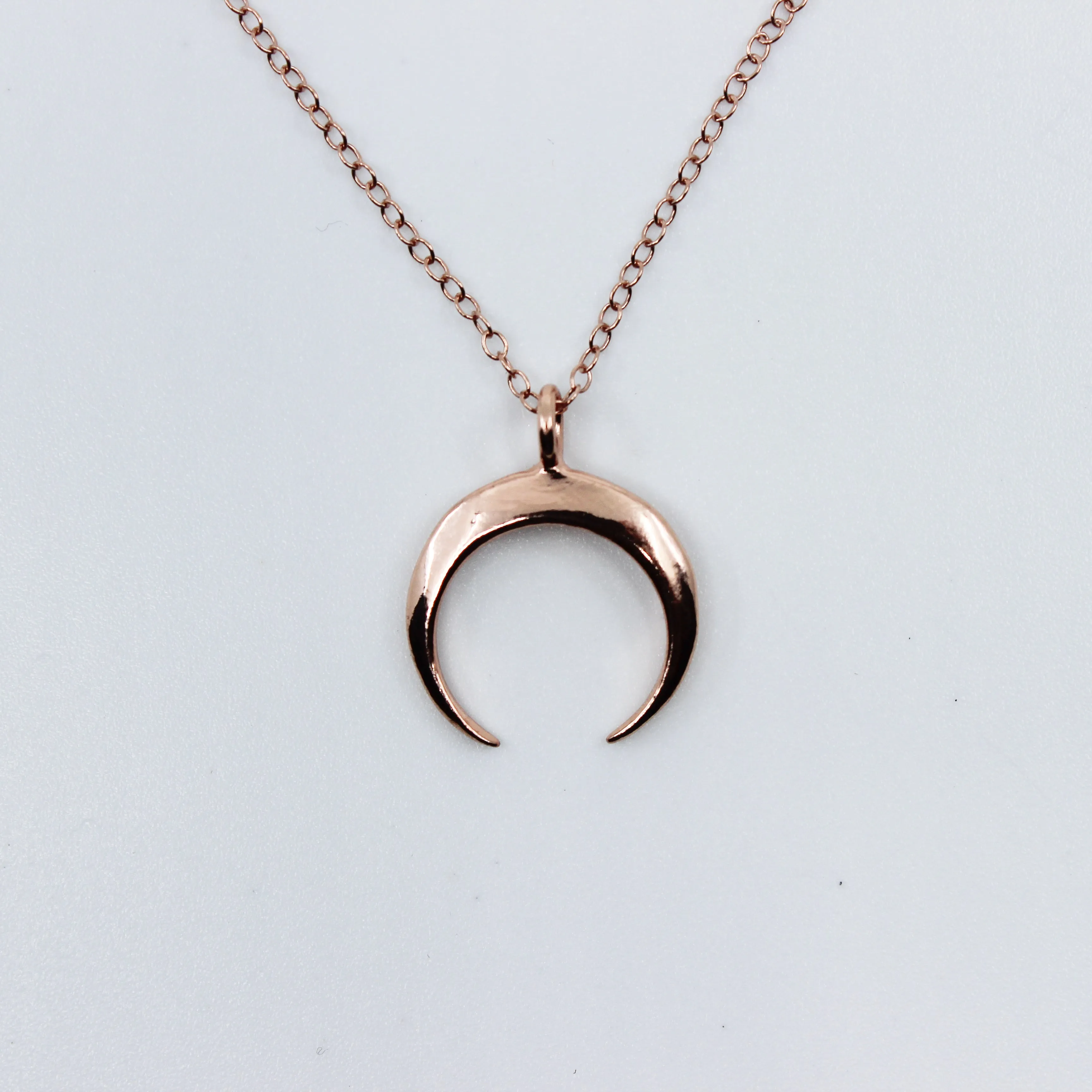 Lovely Lady // Crescent Necklace, 14k Gold Fill Moon, Rose Gold Necklace // BH-N004