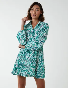 Paisley Button Down Dress