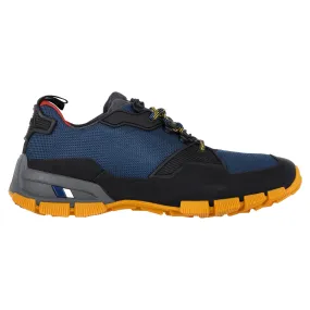 Prada Sport Lace Up Sneakers in Blue Mesh and Rubber