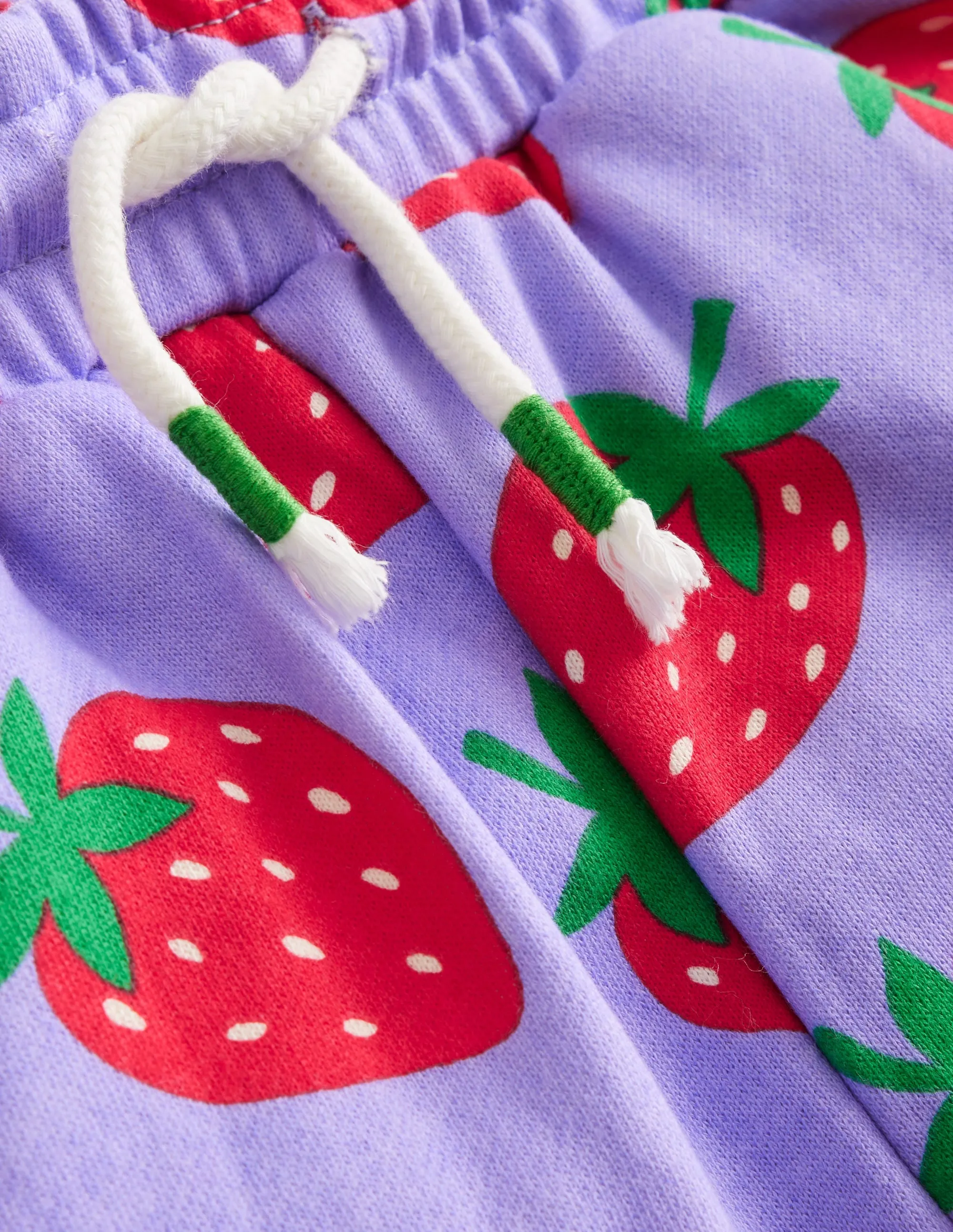 Printed Cosy Relaxed Joggers-Parma Violet Strawberries