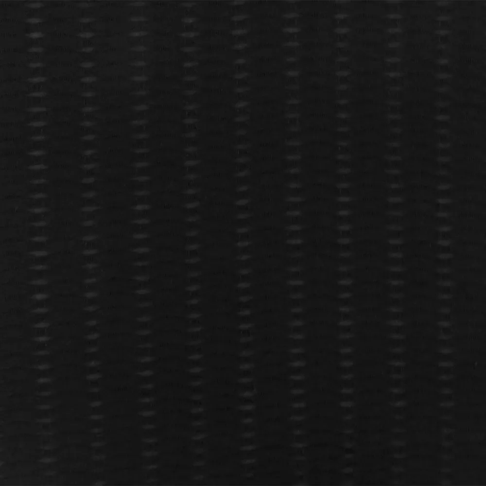 Pure Black Cable-Like Stretch Semi-Sheer Knit Fabric