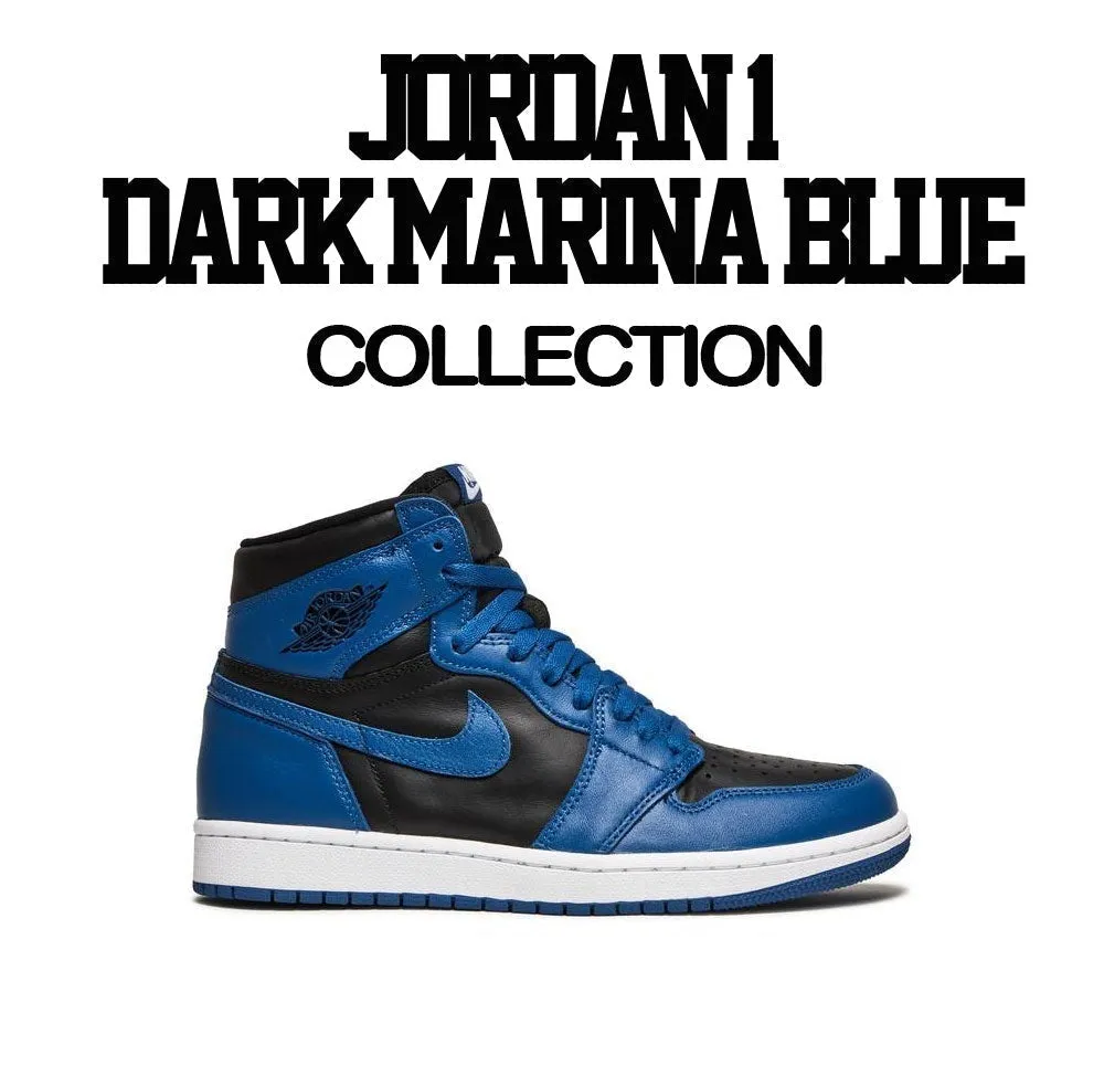 Retro 1 Dark Marina Blue Ballin Bear Shirt