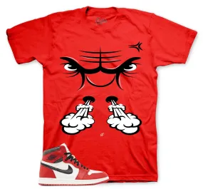 Retro 1 Lost and Found Raging Face Shirt