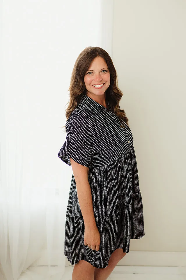 Striped Button Down Dress