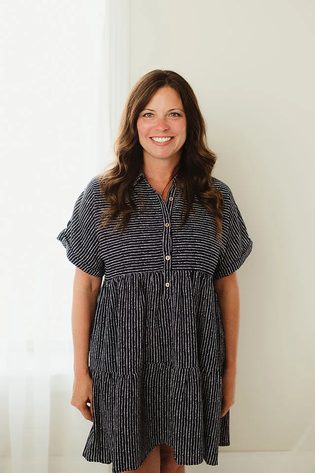 Striped Button Down Dress