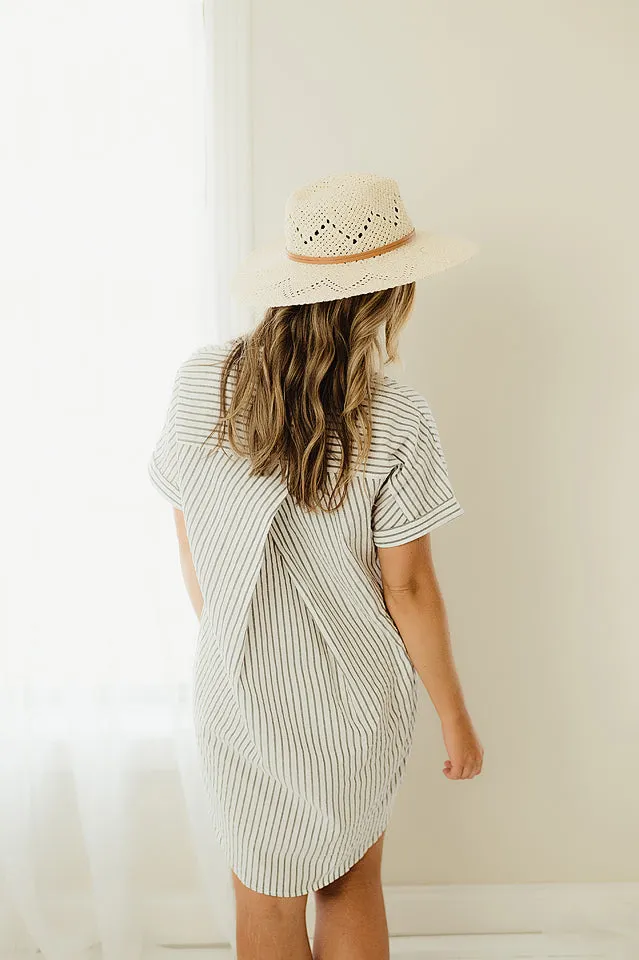 Striped Shirt Dress