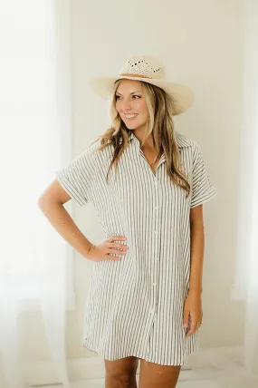 Striped Shirt Dress