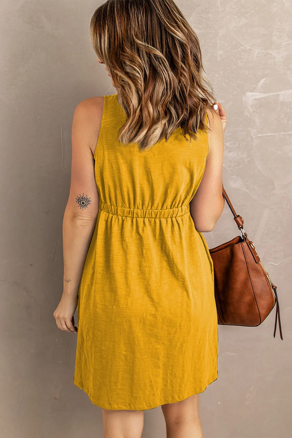 Summer Fling Sleeveless Button Down Dress