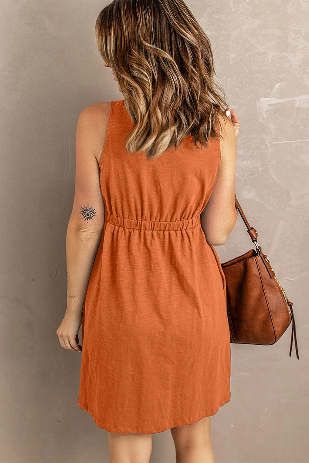 Summer Fling Sleeveless Button Down Dress