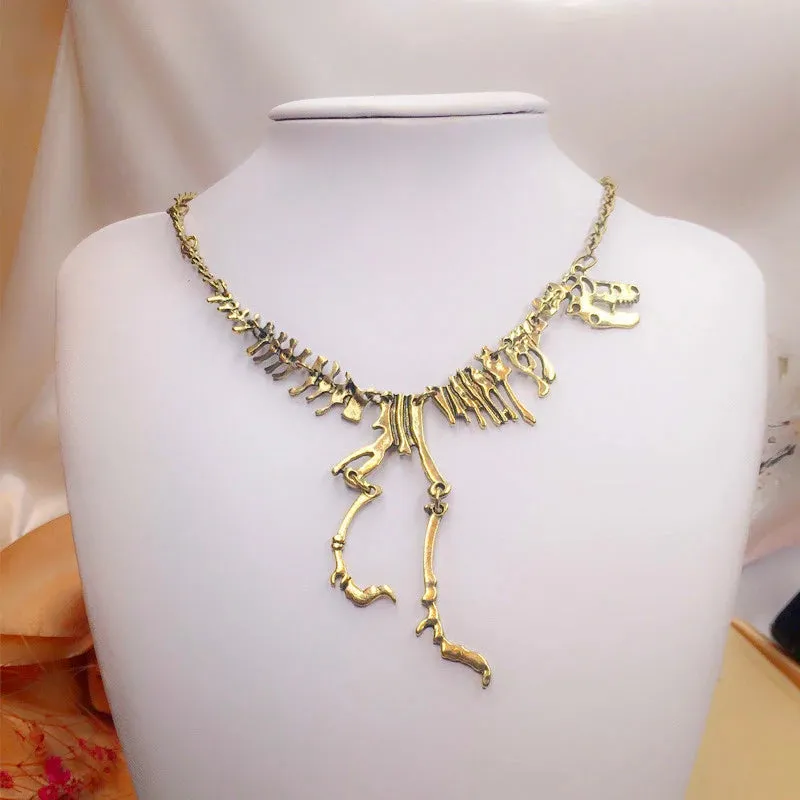 Tyrannosaurus Rex Skeleton Dinosaur Necklaces